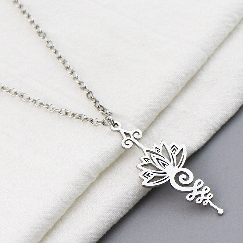 Lotus Luck Wealth Necklace Pendant