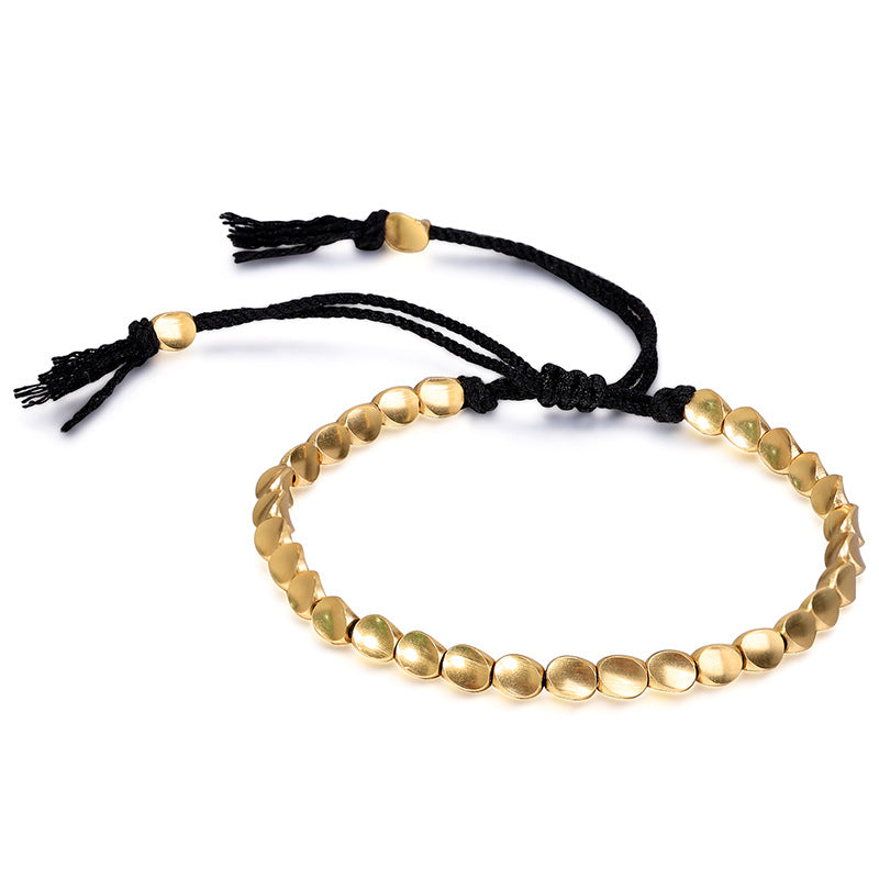Tibetan Copper Beads Healing Luck Bracelet