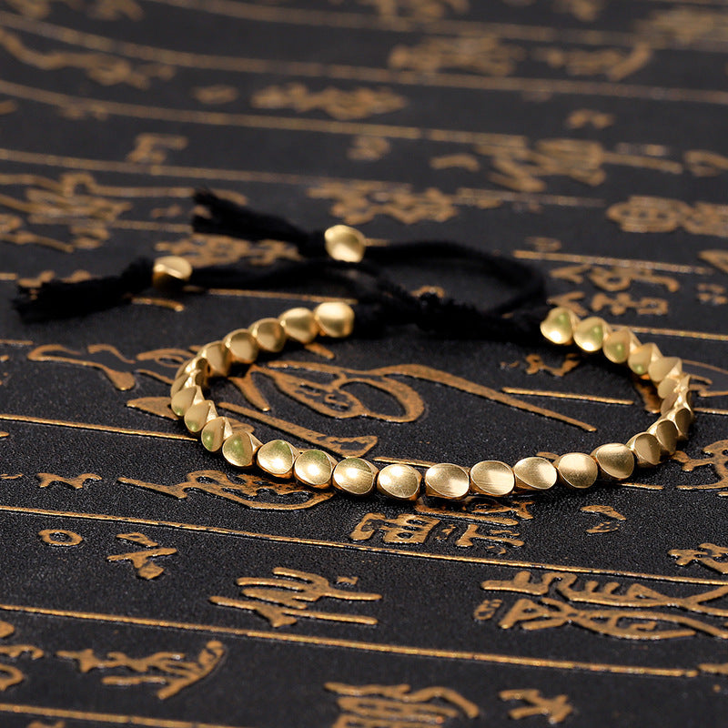Tibetan Copper Beads Healing Luck Bracelet