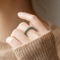 Natural Jade Prosperity Abundance Ring