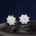 925 Sterling Silver Lotus Flower Balance Earrings