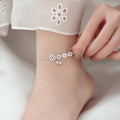 925 Sterling Silver Copper Coins Bells Protection Metal Anklet