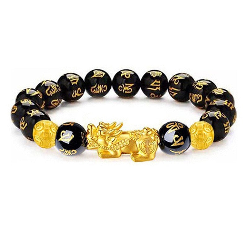 FengShui PiXiu Obsidian Wealth Bracelet