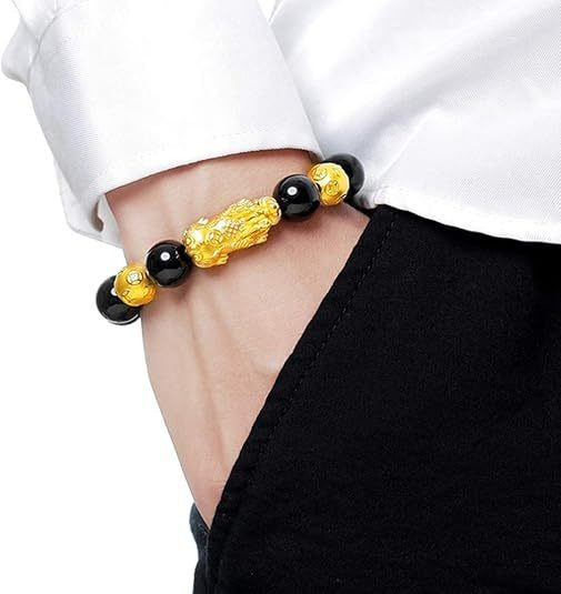 FengShui PiXiu Obsidian Wealth Bracelet