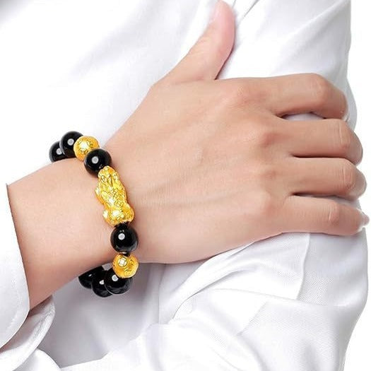 FengShui PiXiu Obsidian Wealth Bracelet