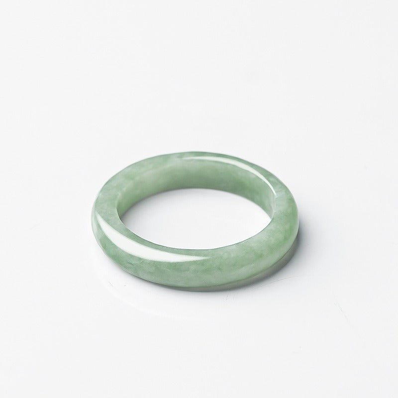 Natural Jade Prosperity Abundance Ring