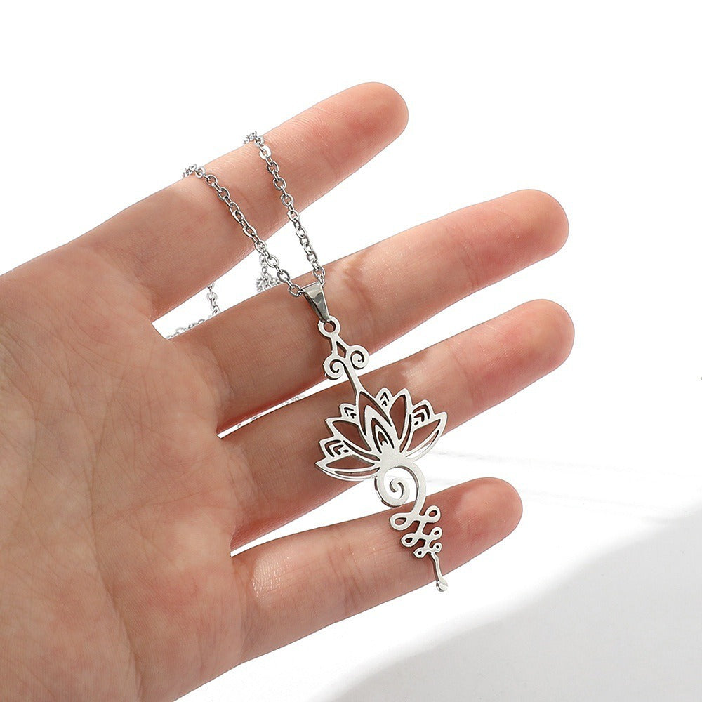 Lotus Luck Wealth Necklace Pendant