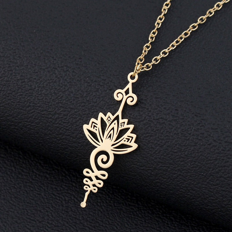 Lotus Luck Wealth Necklace Pendant