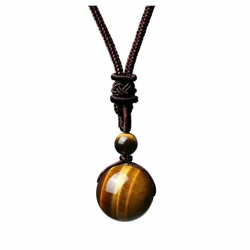 Tibetan Tiger's Eye Protection Necklace
