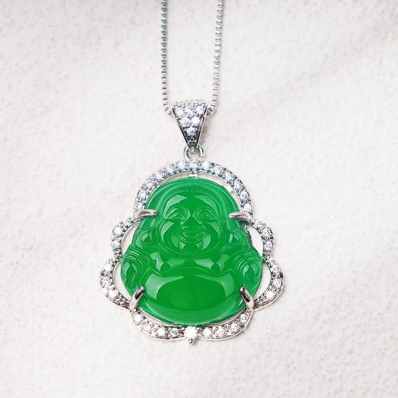 Good Luck Laughing Buddha Necklace