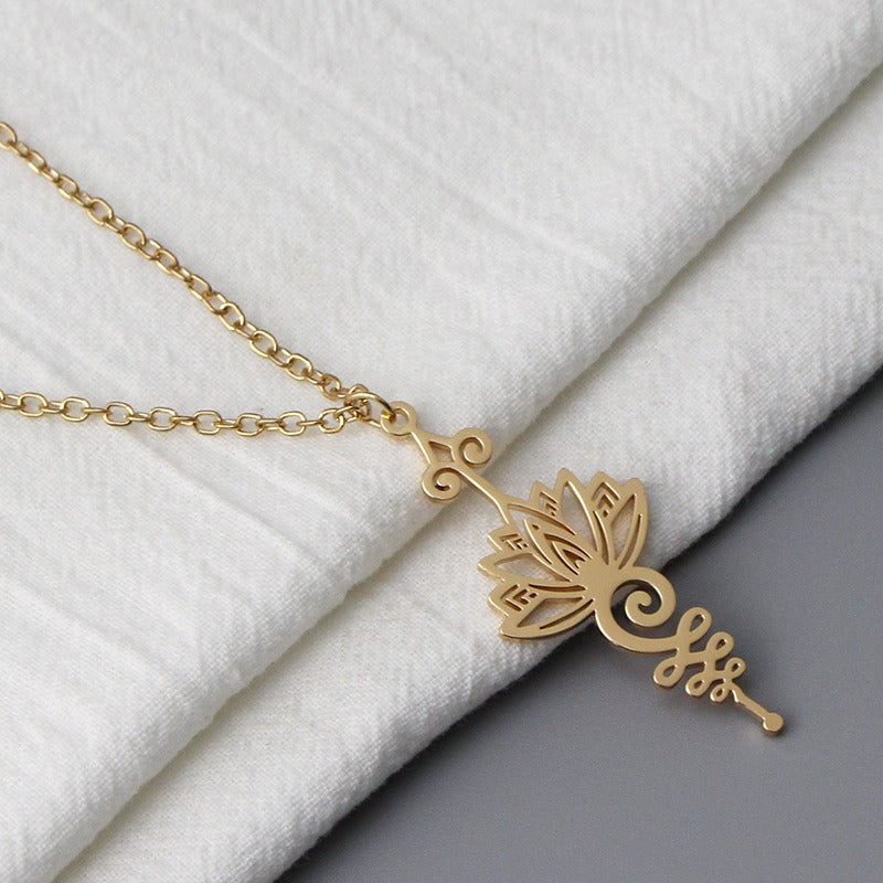 Lotus Luck Wealth Necklace Pendant
