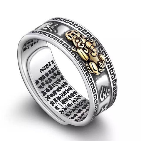 Lucky FengShui PiXiu Wealth Ring
