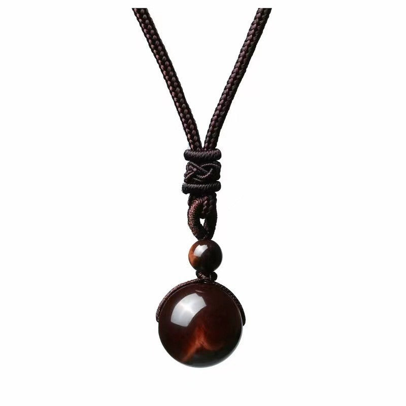 Tibetan Tiger's Eye Protection Necklace