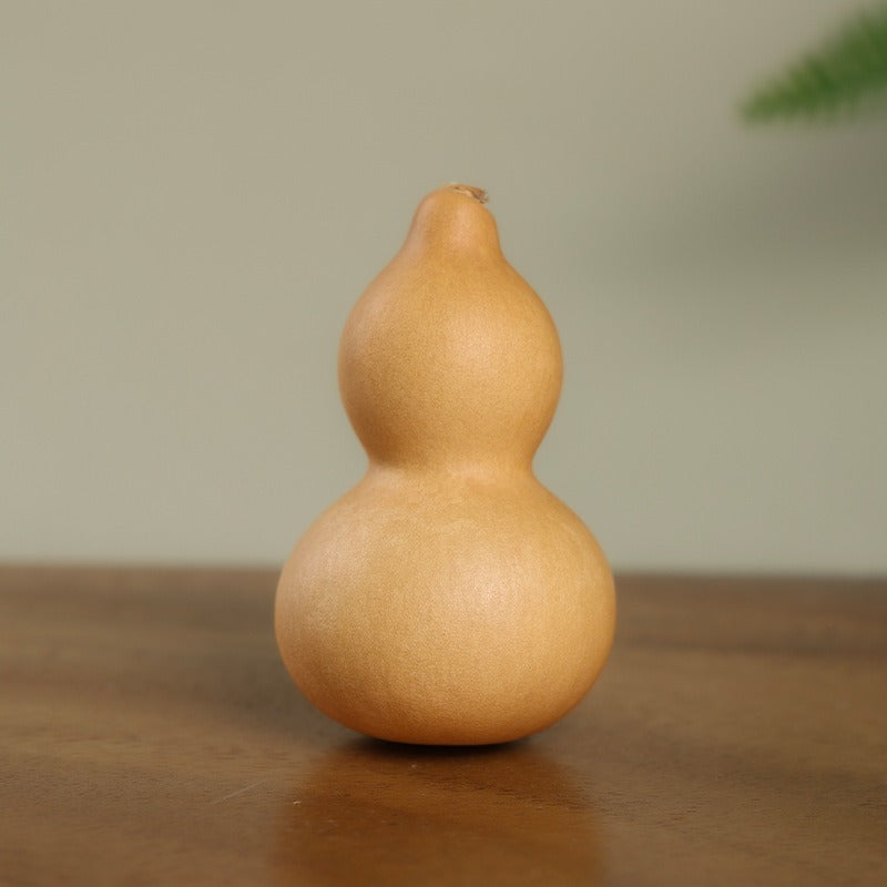 Natural Skin Gourd with Dragon Head, Wrist Twist Soft Small Gourd, Office Desk Decoration
