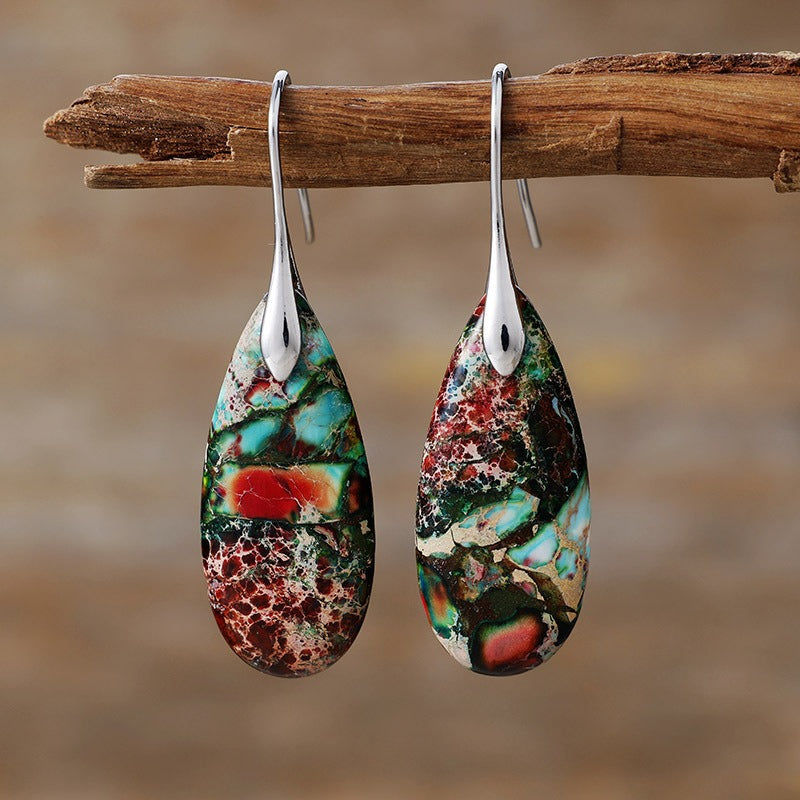 Emperor Stone Crystal Happiness Earrings