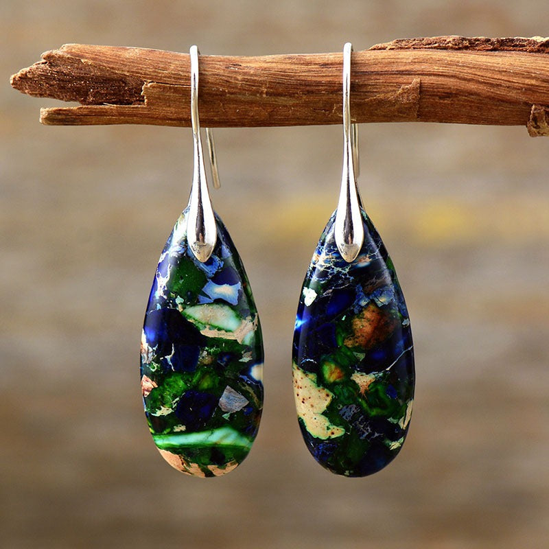 Emperor Stone Crystal Happiness Earrings