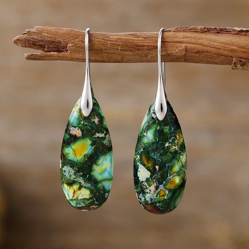 Emperor Stone Crystal Happiness Earrings