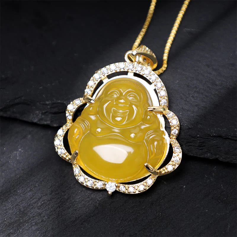 Good Luck Laughing Buddha Necklace