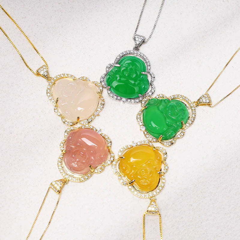 Good Luck Laughing Buddha Necklace