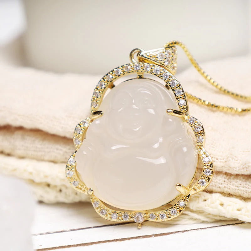 Good Luck Laughing Buddha Necklace