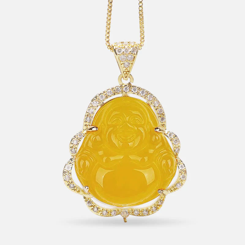 Good Luck Laughing Buddha Necklace