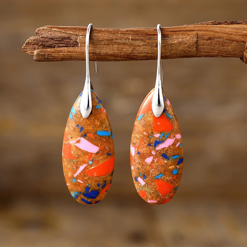 Emperor Stone Crystal Happiness Earrings